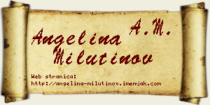 Angelina Milutinov vizit kartica